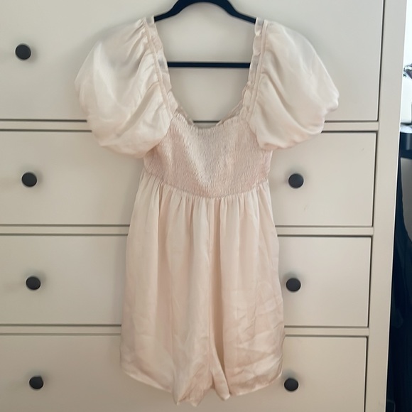 Satin Babydoll Romper - Picture 2 of 3